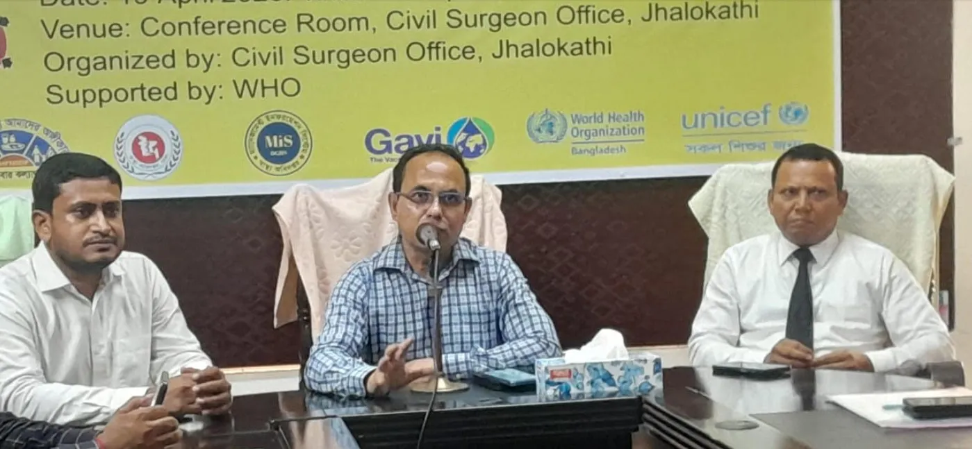  ঝালকাঠিতে ৭৮ হাজার শিশুকে হাম রুবেলা টিকা দেয়া হবে 